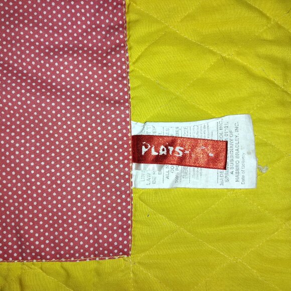 VTG 1987 Playskool Fold N Go Baby Activity Play Mat Blanket Quilt Sensory Play. - Picture 6 of 6